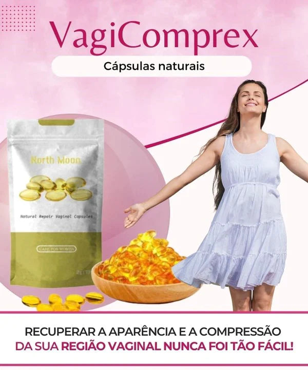 VagiComprex 6 Em 1 - Cápsulas 100% Naturais Efeito Compressão